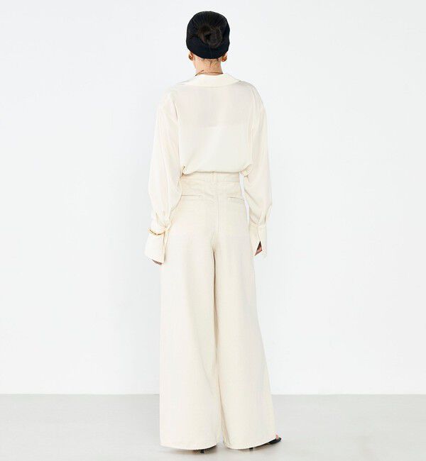 NOLLEY'S sophi「ウォッシャブルスエードサテンシャツ」|シャツ・ブラウス|