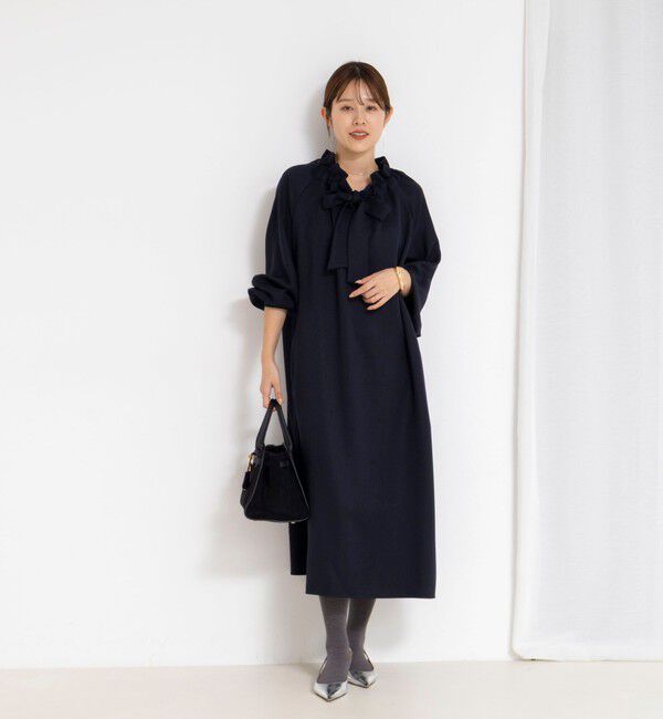 NOLLEY'S「ウォッシャブル2WAYリボンギャザーワンピース」|ワンピース|