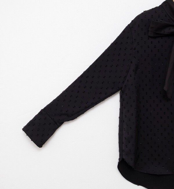 NOLLEY'S sophi「ウォッシャブルサテンドビーボウタイブラウス」|シャツ・ブラウス|