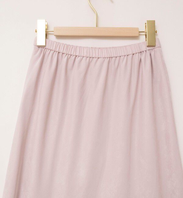 NOLLEY'S sophi「ウォッシャブルスエードサテンナロースカート」|タイト|