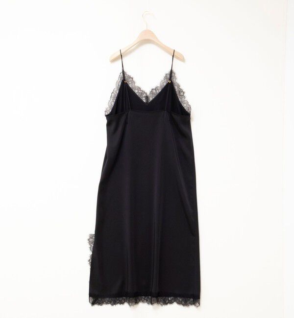 NOLLEY'S sophi「ウォッシャブルトリミングレースサテンキャミワンピース」|ワンピース|