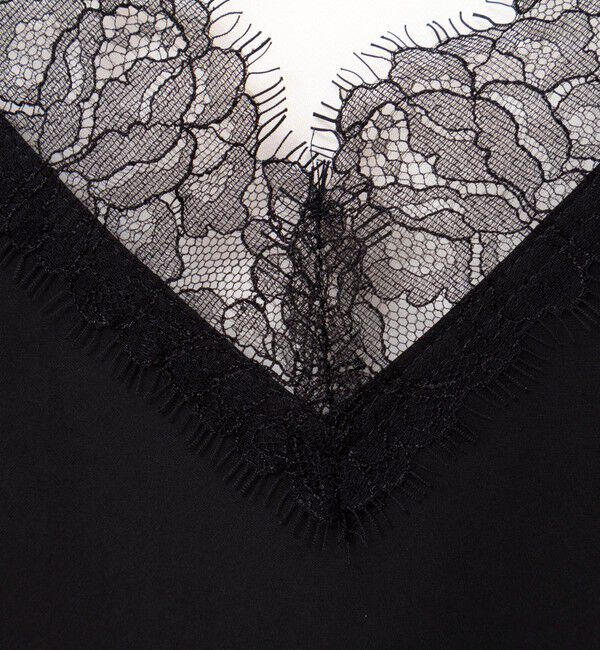 NOLLEY'S sophi「ウォッシャブルトリミングレースサテンキャミワンピース」|ワンピース|