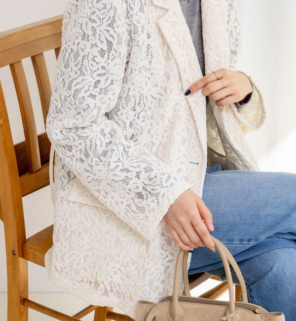 NOLLEY'S sophi「モールレースジャケット」|テーラードジャケット|