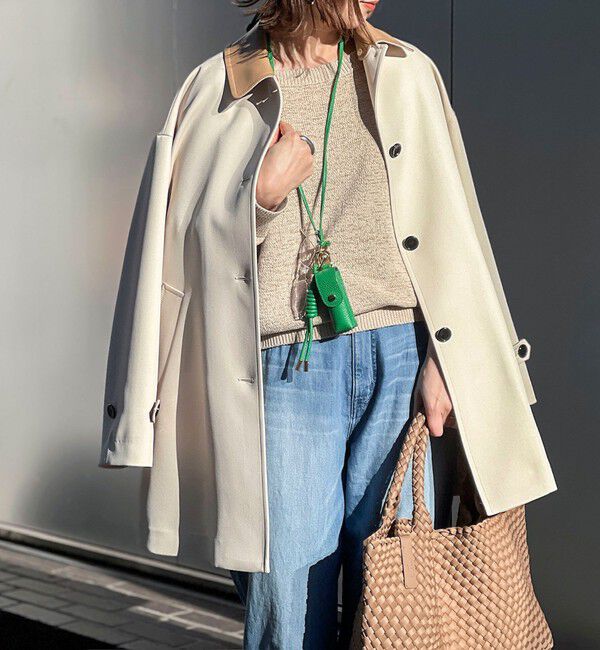 NOLLEY'S「ウォッシャブルトリプルクロス3WAYステンカラーコート」|ステンカラーコート|ベージュ