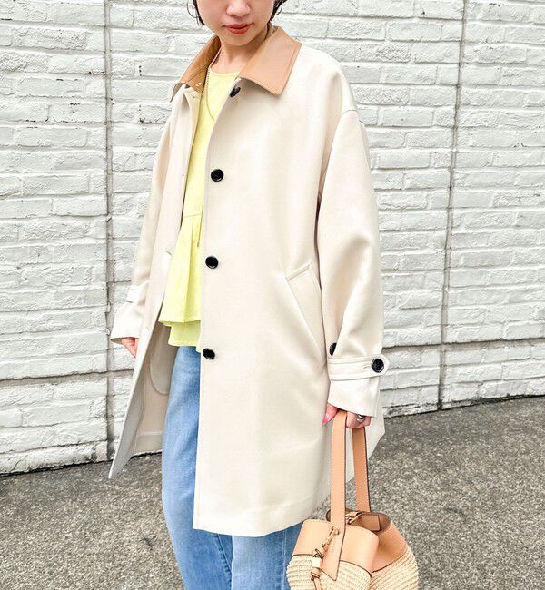 NOLLEY'S「ウォッシャブルトリプルクロス3WAYステンカラーコート」|ステンカラーコート|