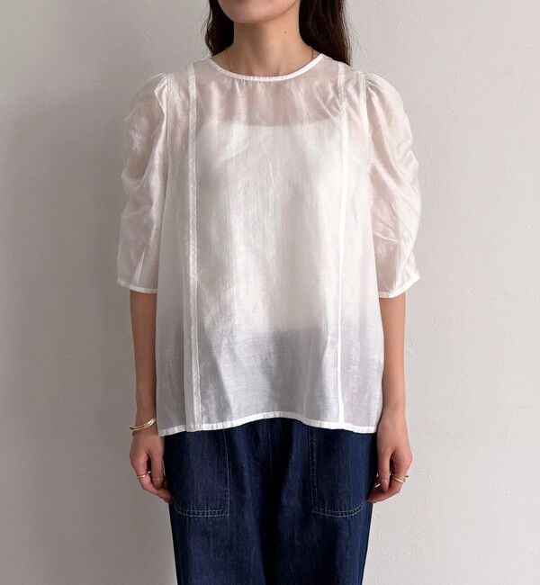 fredy emue「2WAYシアー袖ボリュームブラウス」|シャツ・ブラウス|