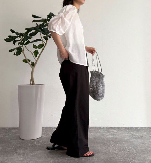 fredy emue「2WAYシアー袖ボリュームブラウス」|シャツ・ブラウス|