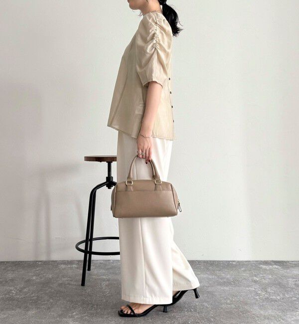 fredy emue「2WAYシアー袖ボリュームブラウス」|シャツ・ブラウス|