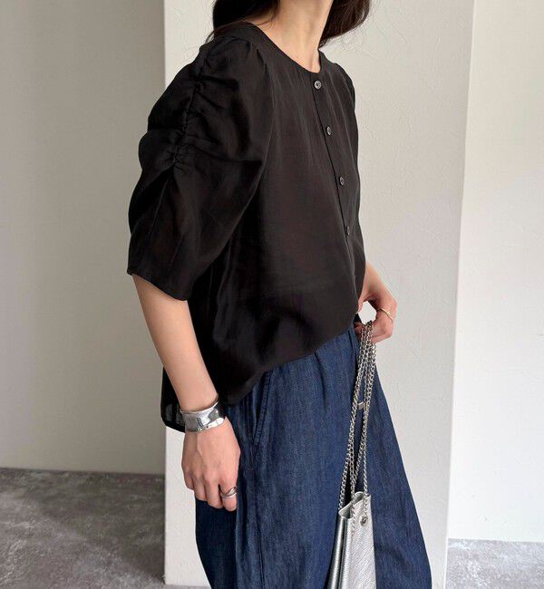 fredy emue「2WAYシアー袖ボリュームブラウス」|シャツ・ブラウス|