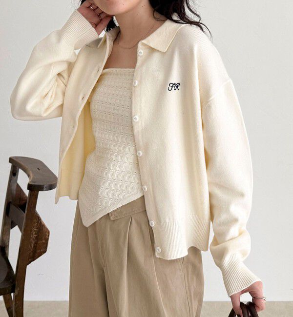 fredy emue「ニットシャツカーディガン バブーシュカ付き」|ニット・セーター|