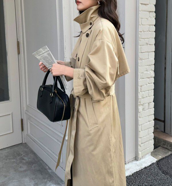 fredy emue「【発売のたびに即完売する大人気アイテム】袖ボリュームトレンチコート」|トレンチコート|