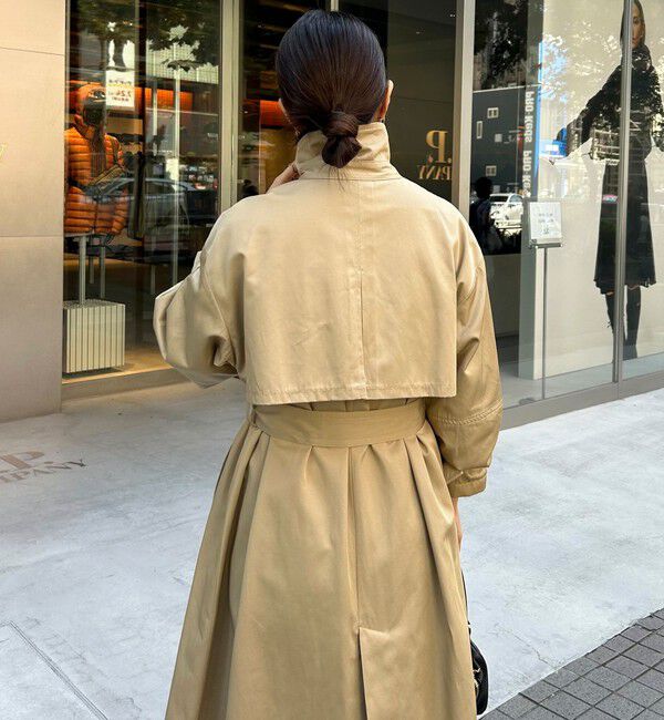 fredy emue「【発売のたびに即完売する大人気アイテム】袖ボリュームトレンチコート」|トレンチコート|