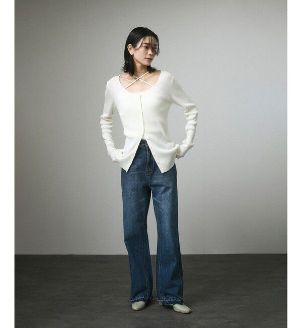 SALON adam et rope'「COTTON USAセミフレアデニム 3」|デニム|