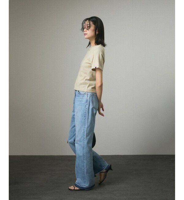 SALON adam et rope'「COTTON USAセミフレアデニム 3」|デニム|