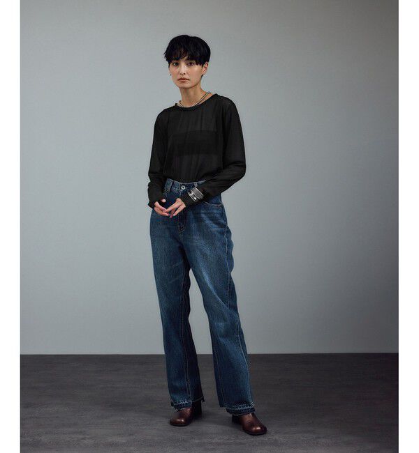 SALON adam et rope'「COTTON USAセミフレアデニム 3」|デニム|