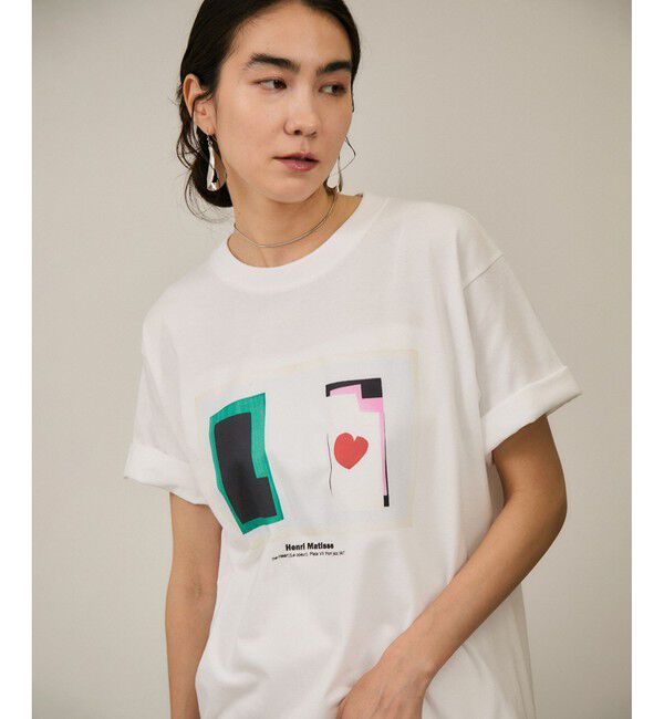 SALON adam et rope'「【WEB限定】マティスアートTシャツ」|Tシャツ・カットソー|ホワイト系(12)