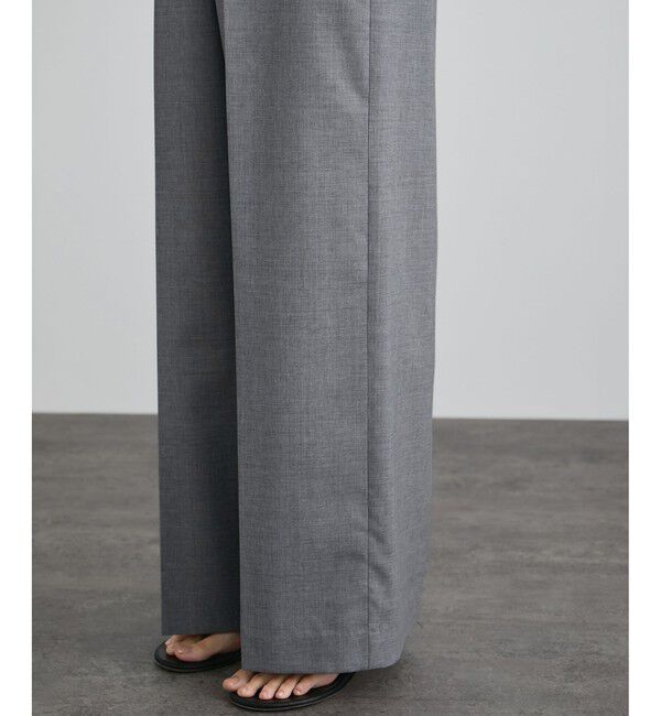 SALON adam et rope'「ノンミュールジングウールパンツ」|チノ|