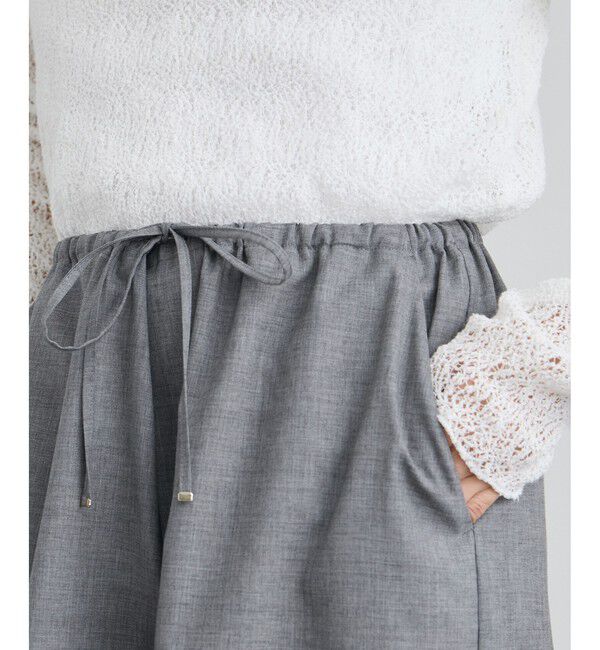 SALON adam et rope'「ノンミュールジングウールパンツ」|チノ|