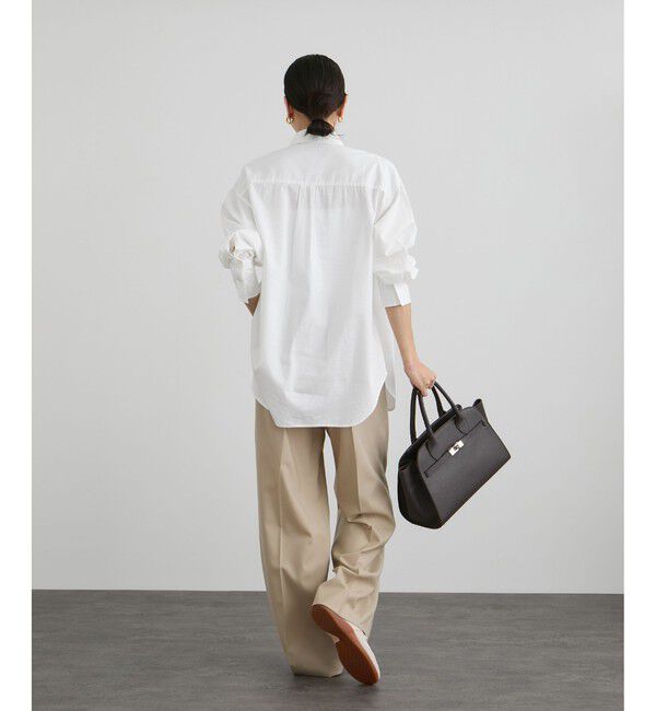 SALON adam et rope'「ノンミュールジングウールパンツ」|チノ|