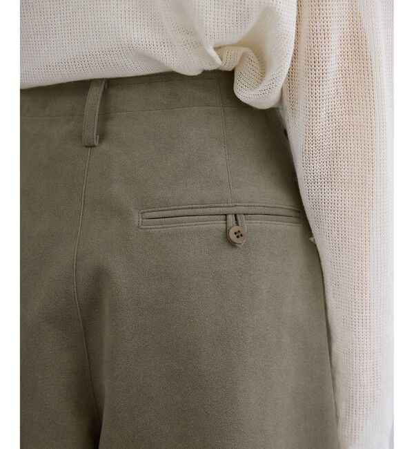 SALON adam et rope'「ウルトラスエードハーフパンツ / Ultrasuede(R)」|チノ|