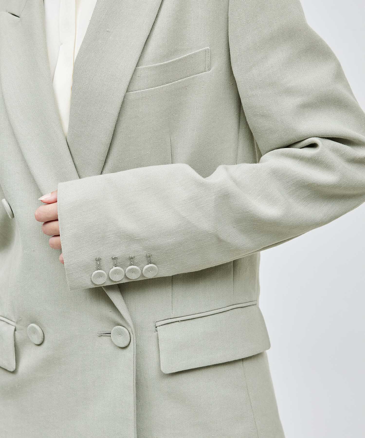 ROPE「ヘビーリネン ダブルジャケット」|テーラードジャケット|