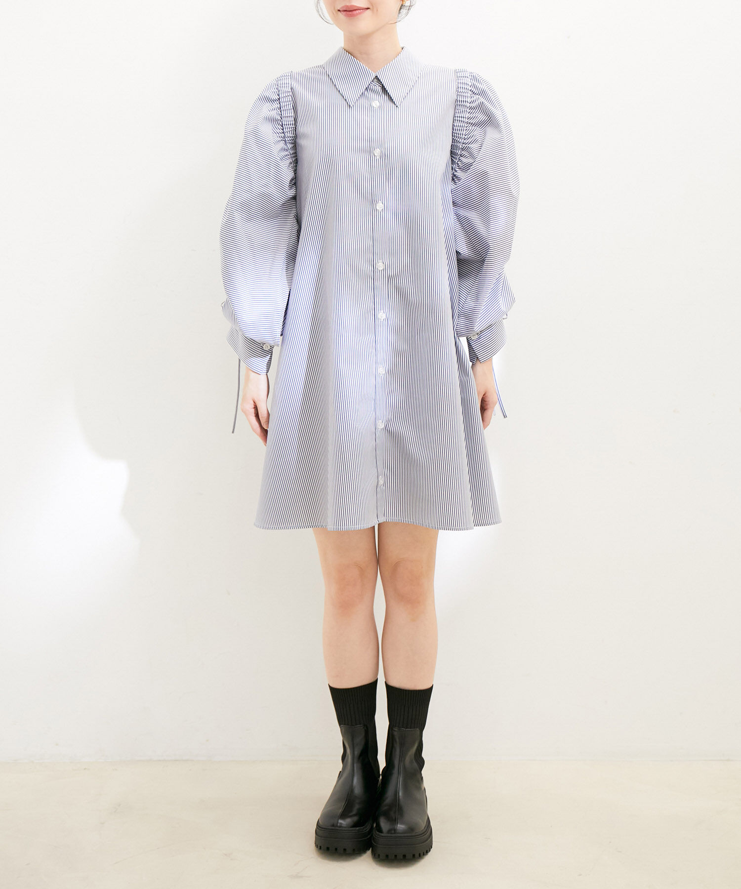 VIS「【洗える】【マルチWAY】ボレロ付きミニシャツワンピース」|その他|