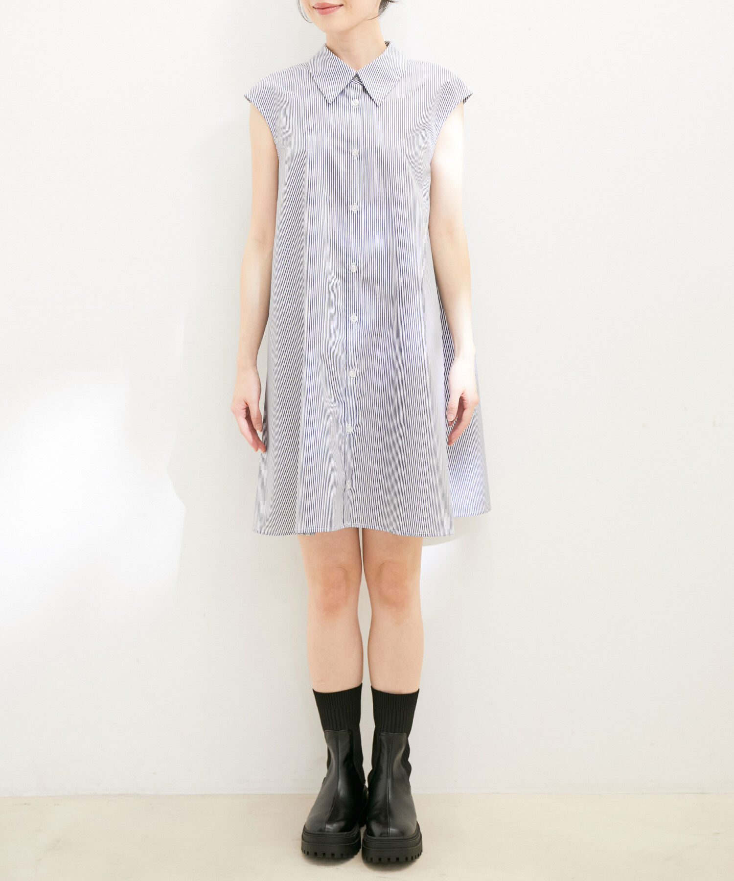 VIS「【洗える】【マルチWAY】ボレロ付きミニシャツワンピース」|その他|