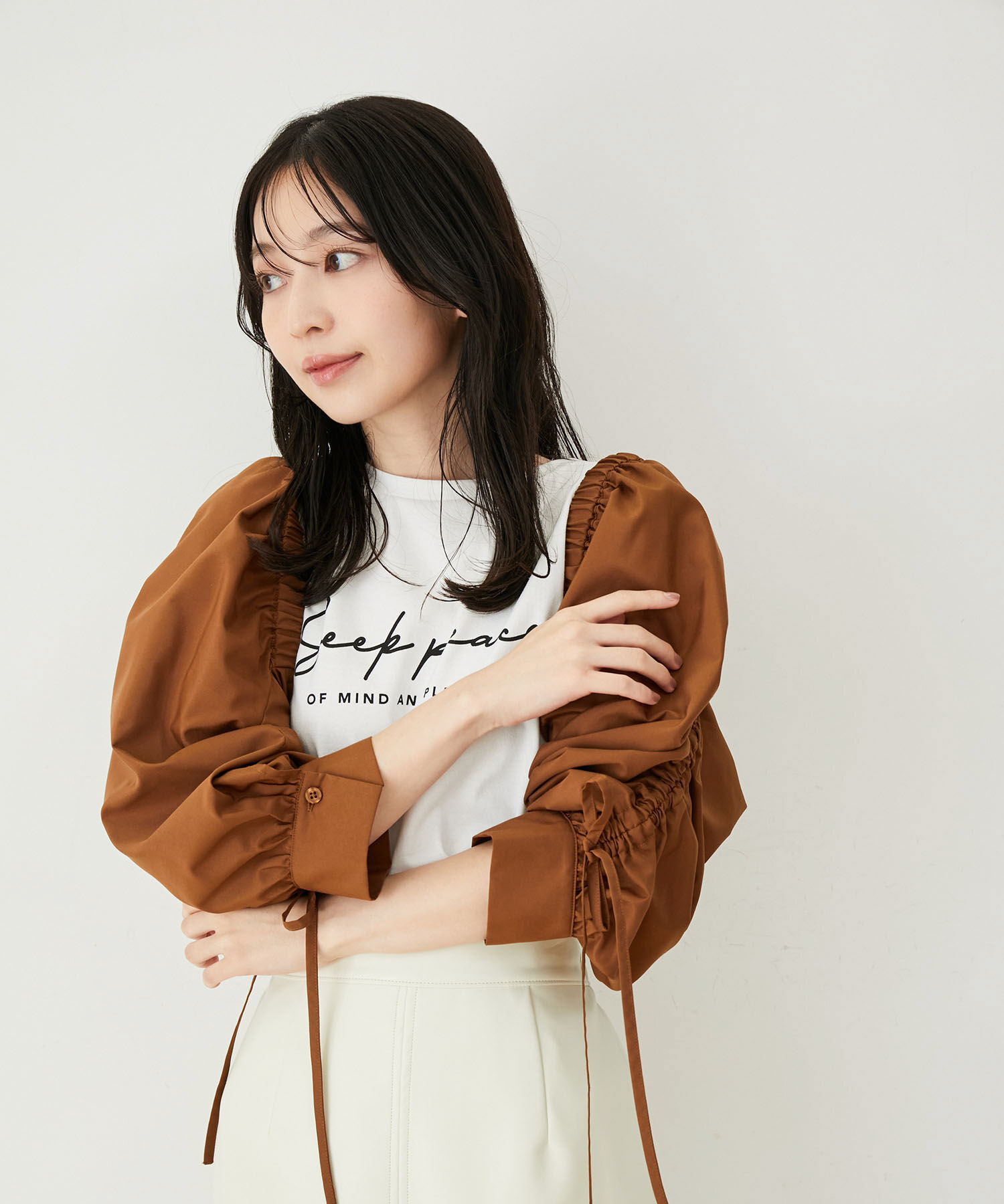 VIS「【洗える】【マルチWAY】ボレロ付きミニシャツワンピース」|その他|