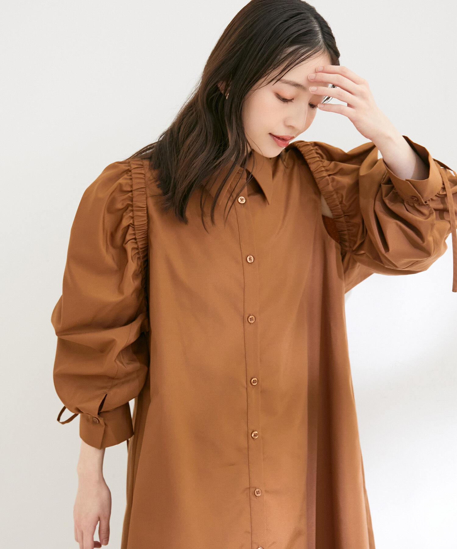 VIS「【洗える】【マルチWAY】ボレロ付きミニシャツワンピース」|その他|