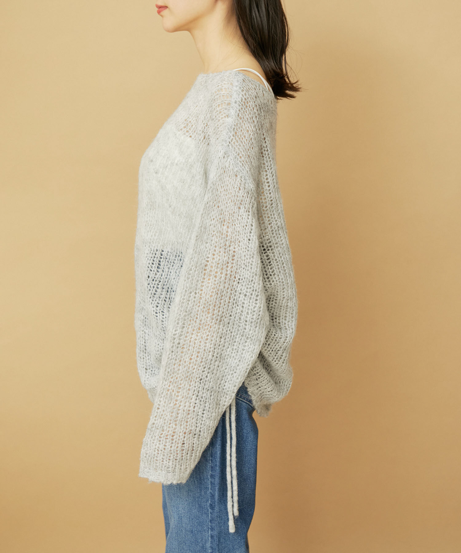 VIS「モヘアタッチシアーニット」|ニット・セーター|