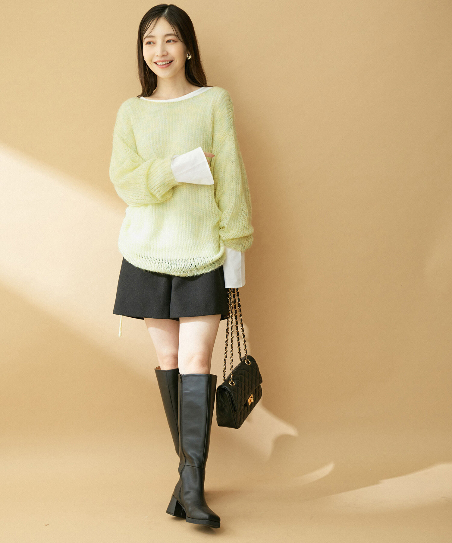 VIS「モヘアタッチシアーニット」|ニット・セーター|