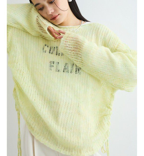 VIS「モヘアタッチシアーニット」|ニット・セーター|イエロー系(81)