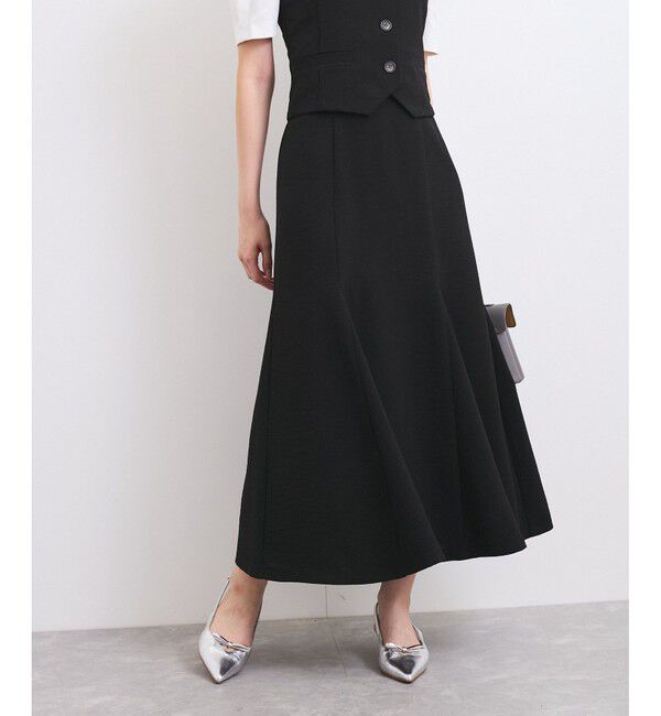 VIS「【美easy】リネンライクマーメイドスカート【洗える】【セットアップ対応】」|スカート|