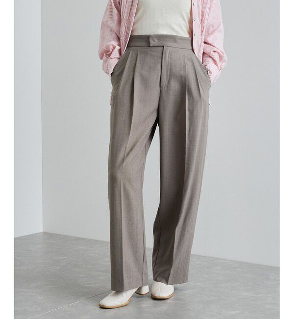 VIS「へリンボーンストレートラインパンツ」|チノ|