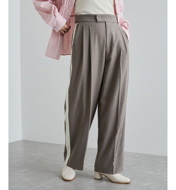 VIS「へリンボーンストレートラインパンツ」|チノ|