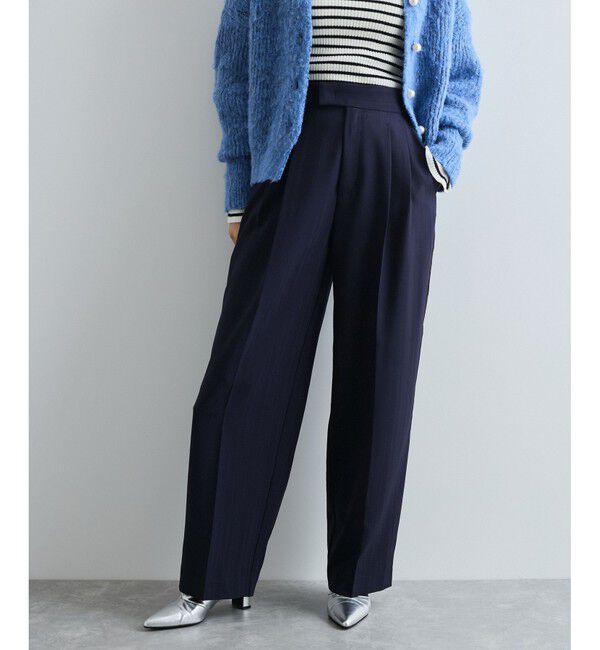 VIS「へリンボーンストレートラインパンツ」|チノ|