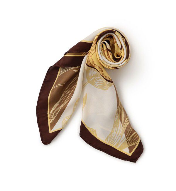 VIS「チューリップ柄スカーフ90&times;90cm」|バンダナ・スカーフ|