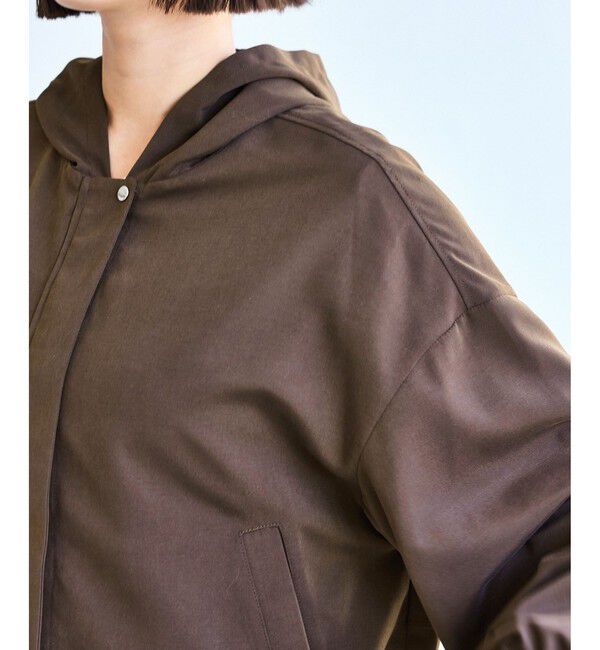 VIS「【WEB限定】バックフリルライトフードブルゾン」|ブルゾン・スタジャン|