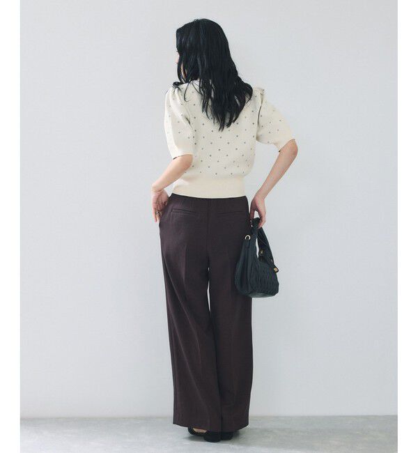 VIS「ドットジャガードニット」|ニット・セーター|