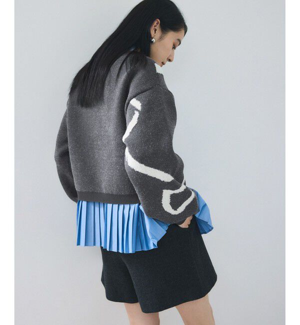 VIS「リボンモチーフジャガードカーディガン/イージーケア」|カーディガン|