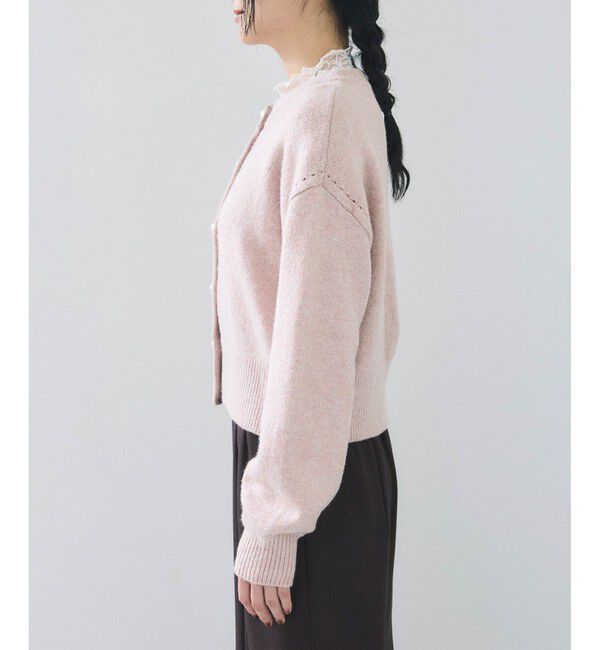 VIS「ハートアソートパール釦ラメミックスカーディガン/イージーケア・一部WEB限定カラー」|カーディガン|