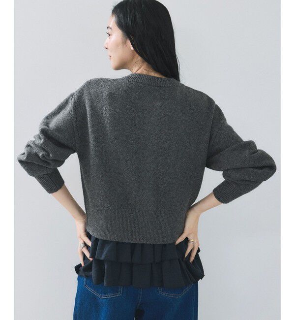 VIS「ハートアソートパール釦ラメミックスカーディガン/イージーケア・一部WEB限定カラー」|カーディガン|