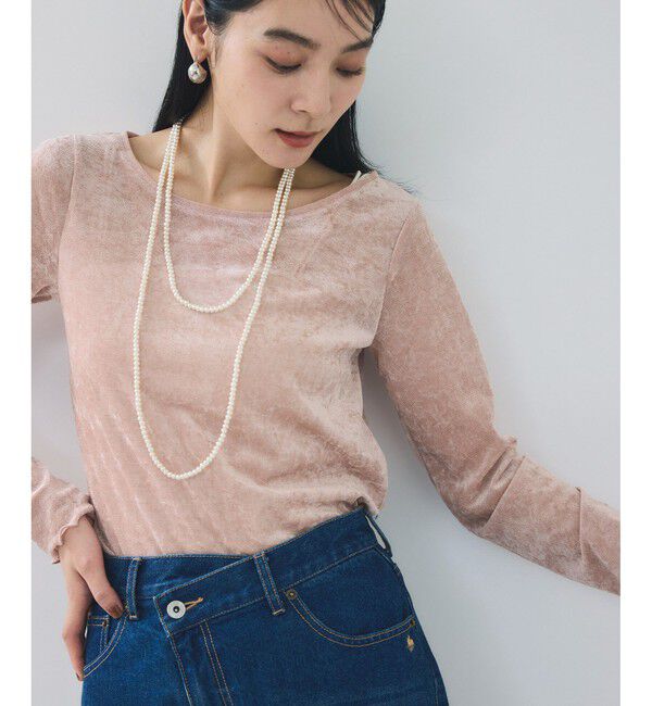 VIS「シアーベロアロングスリーブTシャツ」|Tシャツ・カットソー|