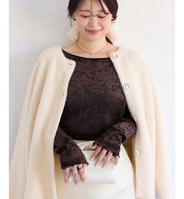 VIS「シアーベロアロングスリーブTシャツ」|Tシャツ・カットソー|