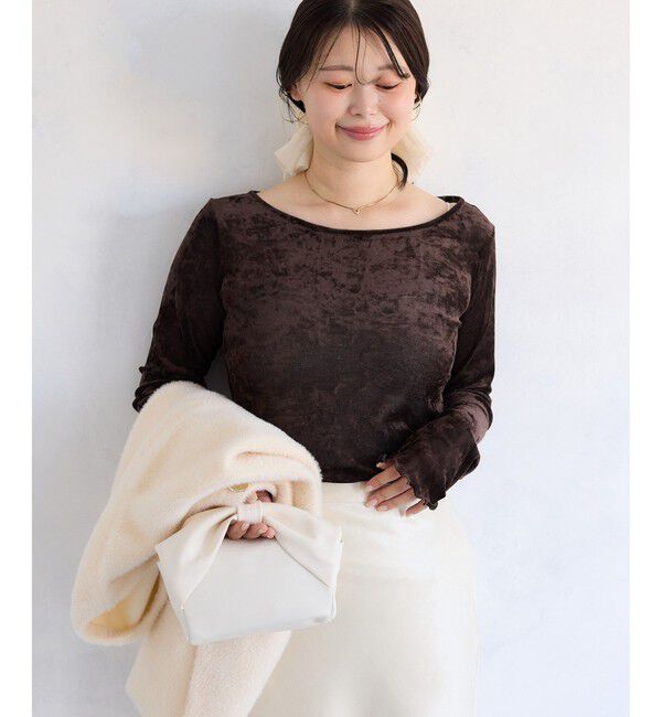 VIS「シアーベロアロングスリーブTシャツ」|Tシャツ・カットソー|