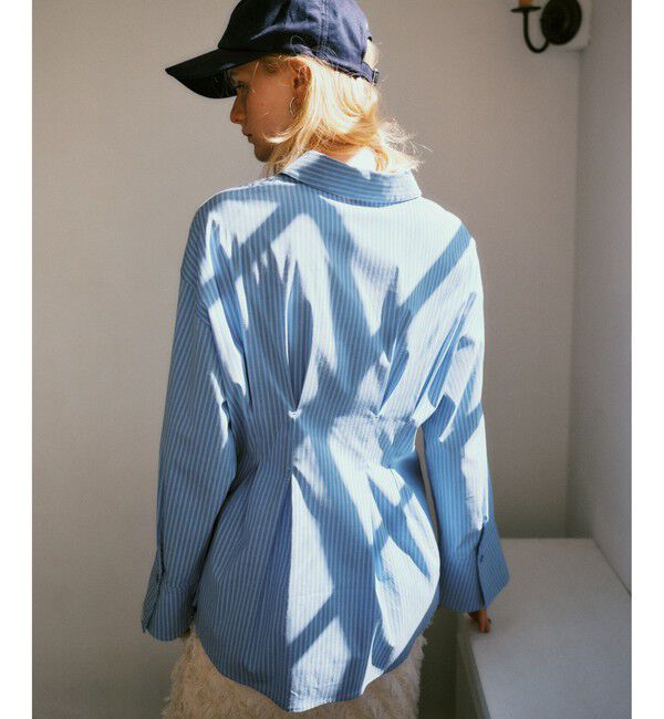 VIS「【POLOBCS】VIS別注ウエストタックフレアシャツ」|シャツ・ブラウス|