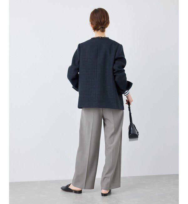 Rope&rsquo;Picnic「クリアツイルワイドパンツ/セレモニー・セットアップ対応」|チノ|