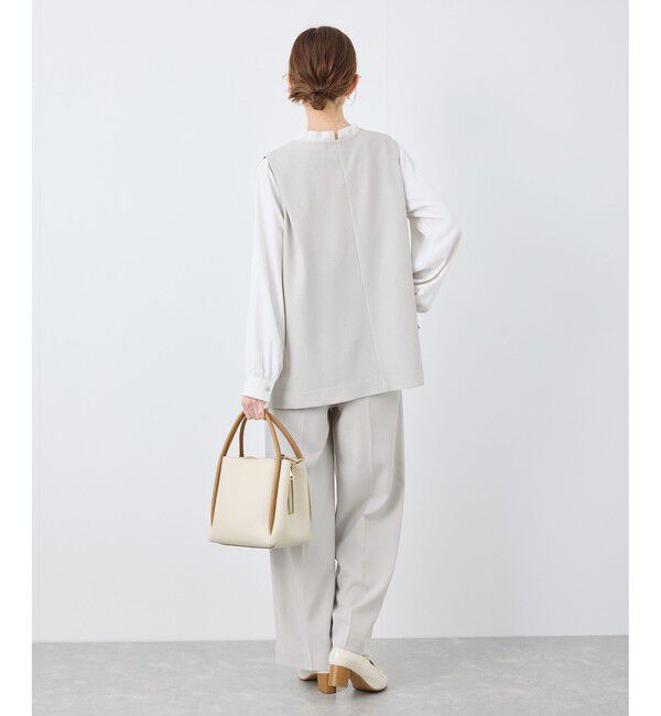 Rope&rsquo;Picnic「クリアツイルワイドパンツ/セレモニー・セットアップ対応」|チノ|