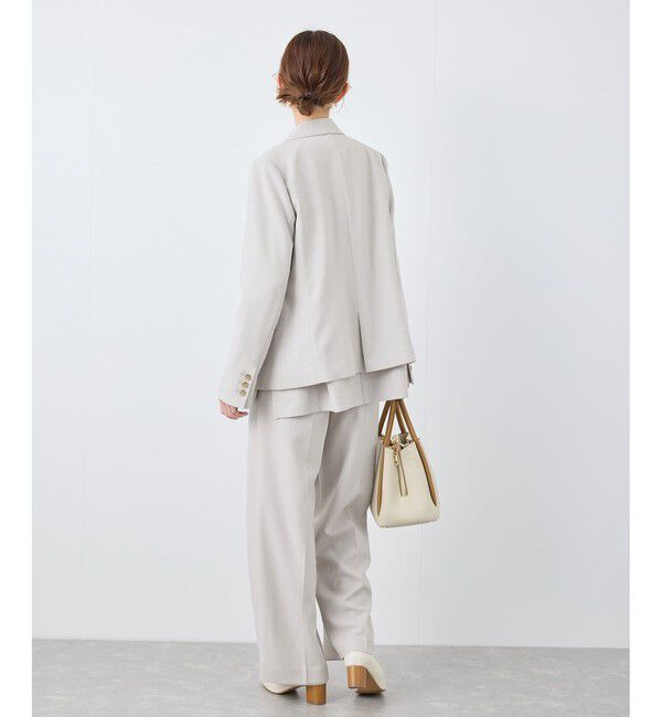 Rope&rsquo;Picnic「クリアツイルワイドパンツ/セレモニー・セットアップ対応」|チノ|