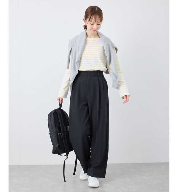 Rope&rsquo;Picnic「クリアツイルワイドパンツ/セレモニー・セットアップ対応」|チノ|